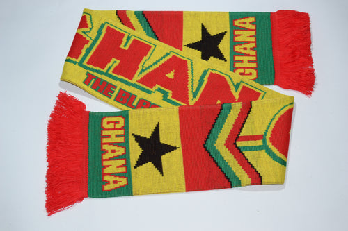 Ghana Acrylic Football Scarf